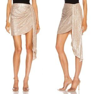 HOLIDAY/ CHRISTMAS/ NEW YEARS NWT Jonathan Simkhai Sequin Drape Mini Skirt 2